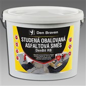 DEN BRAVEN Studená obalovaná asfaltová směs DenBit RB 25kg kbelík DEN BRAVEN Studená obalovaná asfaltová směs DenBit RB 25kg kbelík